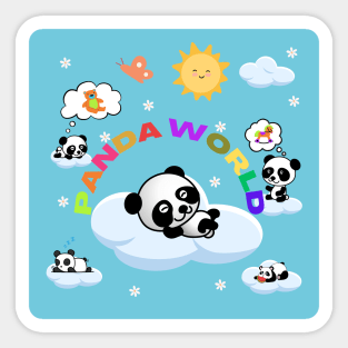 Panda World Sticker